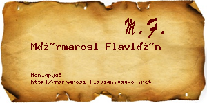Mármarosi Flavián névjegykártya